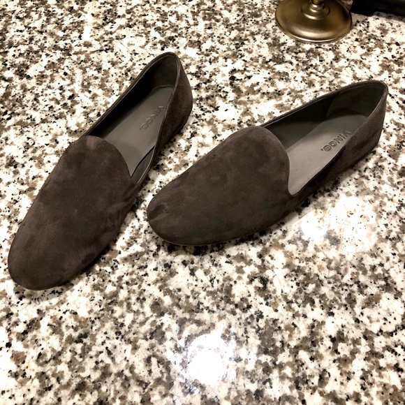 Vince Grey Suede Slip-On Flats Size 7.5 US / 37.5 EU VINCE suede grey slip on flats